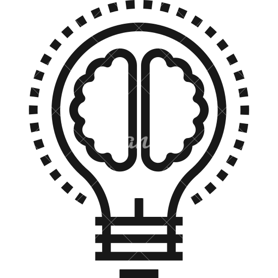550x550 Light Bulb Brain
