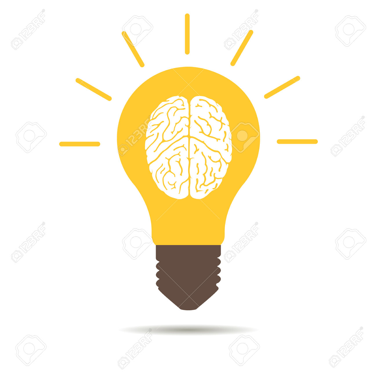 1300x1300 Light Bulb Clipart Brain