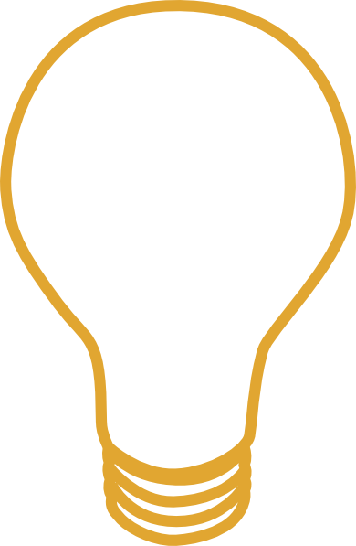 390x597 Yellow Light Bulb Clip Art