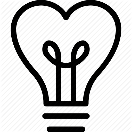 512x512 Light Bulb Clipart Heart