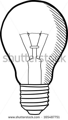 266x470 Light Bulb Outline Sketch Clipart Panda