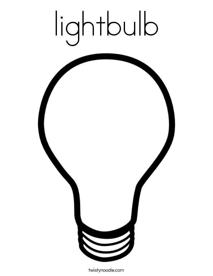 685x886 Lightbulb Coloring Page