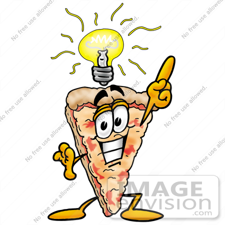450x450 Cliprt Graphic Of Cheese Pizza Slice Cartoon Character
