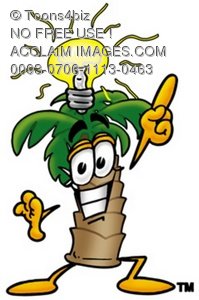199x300 Palm Tree With A Light Bulb Over His Head