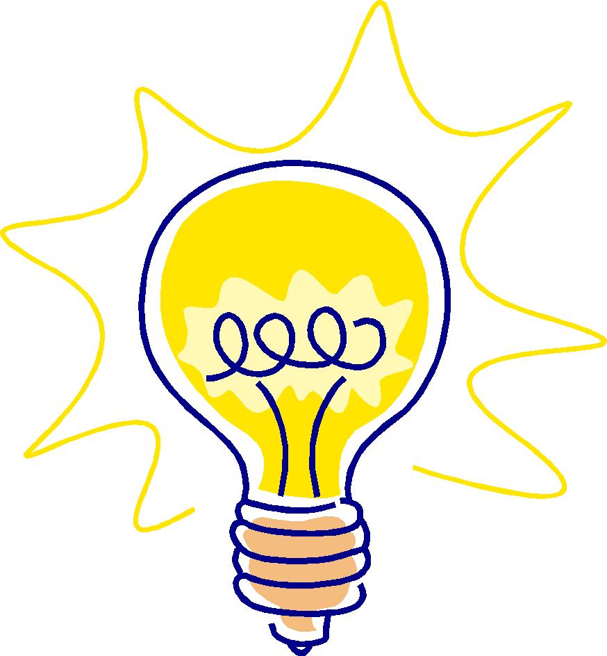 874x944 Bright Light Bulb Clipart