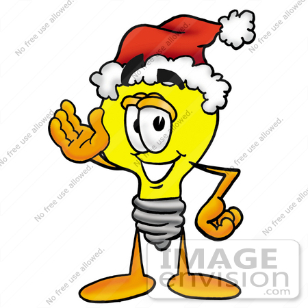 450x450 Clip Art Graphic Of A Yellow Electric Lightbulb Cartoon Character
