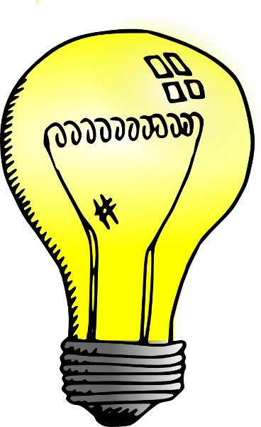 368x600 Light Bulb Clipart Transparent Background