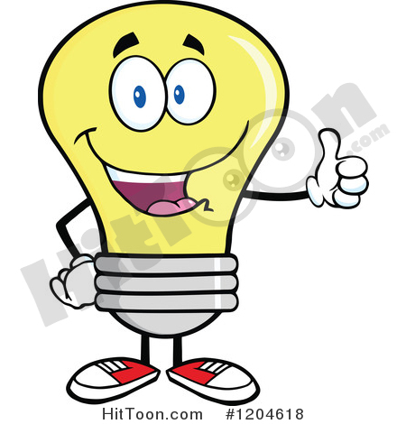 450x470 Yellow Light Bulb Clipart