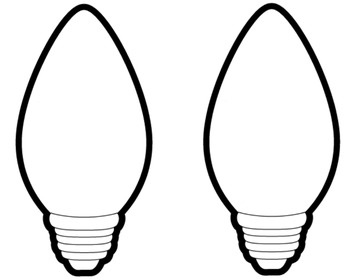 350x280 Christmas Bulb Clipart