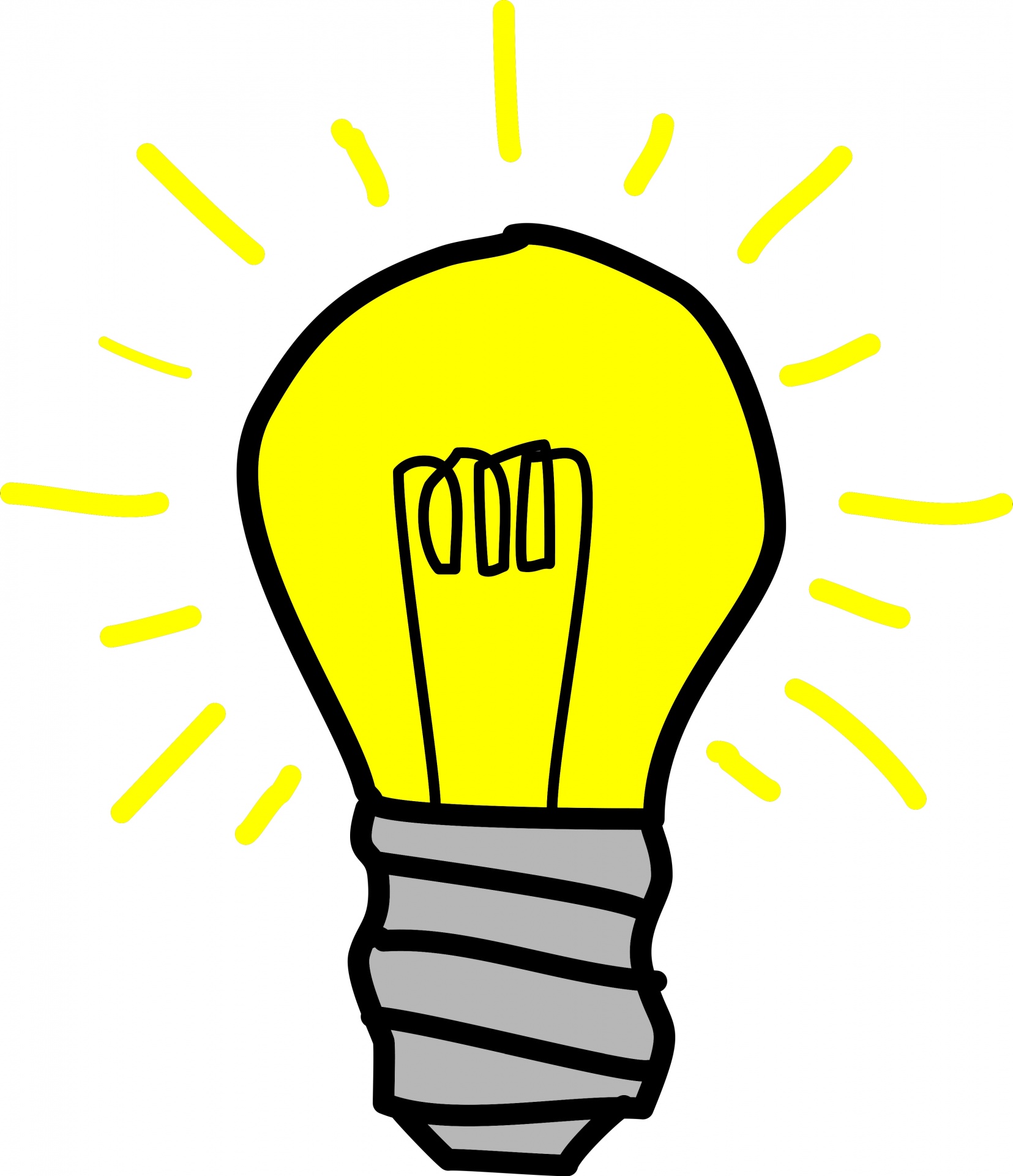 1655x1920 Drawing Light Bulbs Clipart