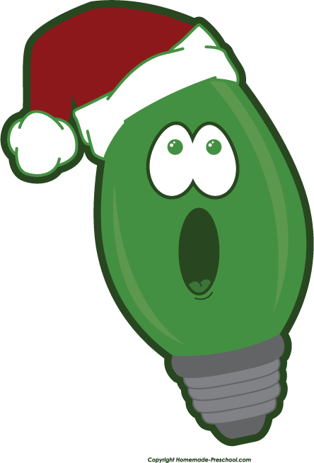 444x654 Clip Art Christmas Light Bulb