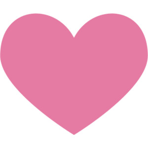 300x300 Heart Clipart Light Pink