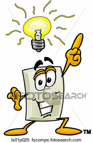 305x470 Clipart Of Light Switch With Bright Idea Ls01p025