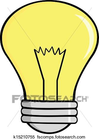 334x470 Clipart Of Cartoon Light Bulb K15210755
