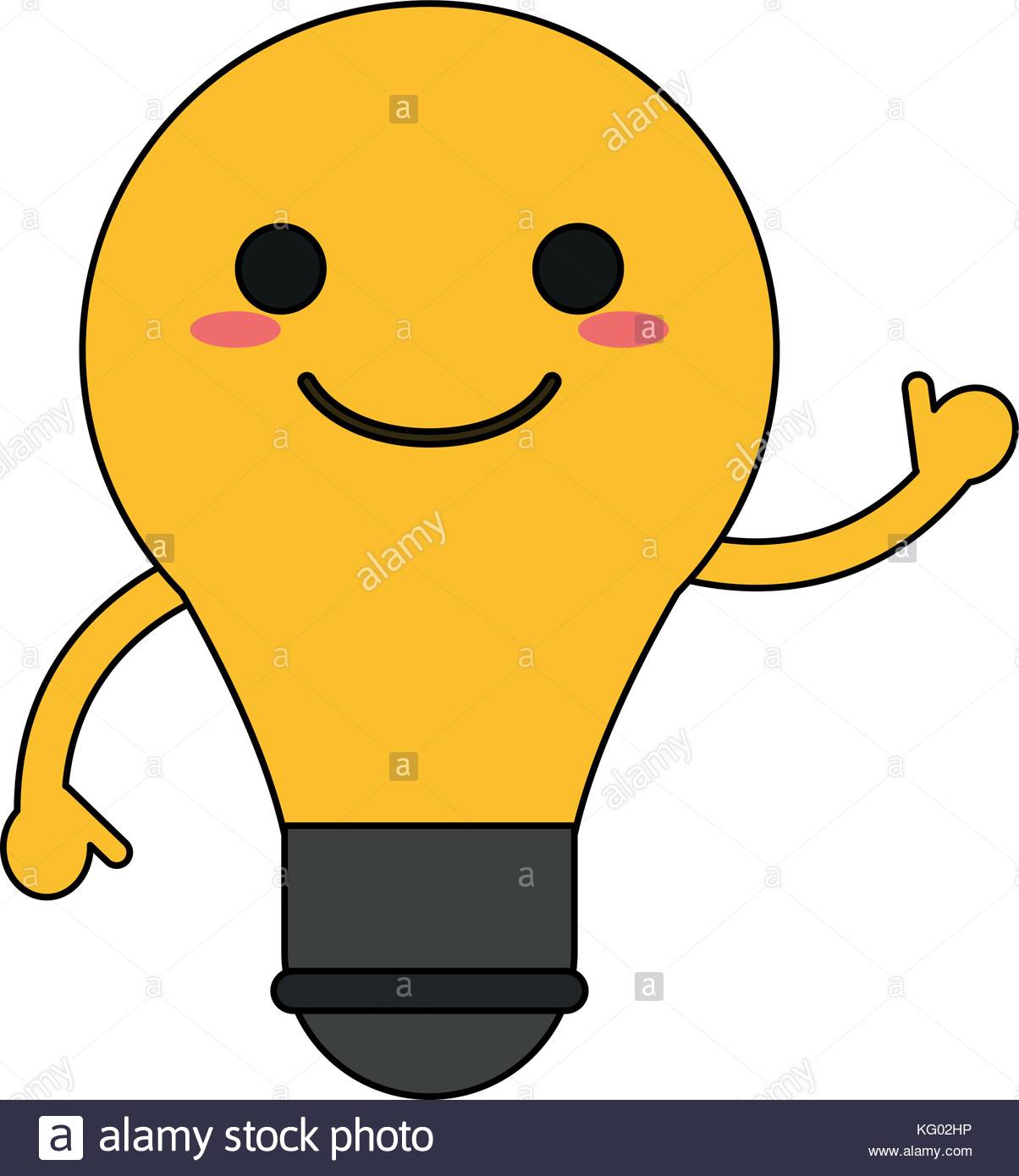 1204x1390 Happy Light Bulb Cartoon Stock Vector Images