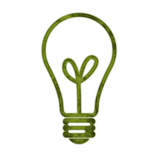 512x512 Light Bulb Clip Art Black And White 082075 Green Grunge Clipart