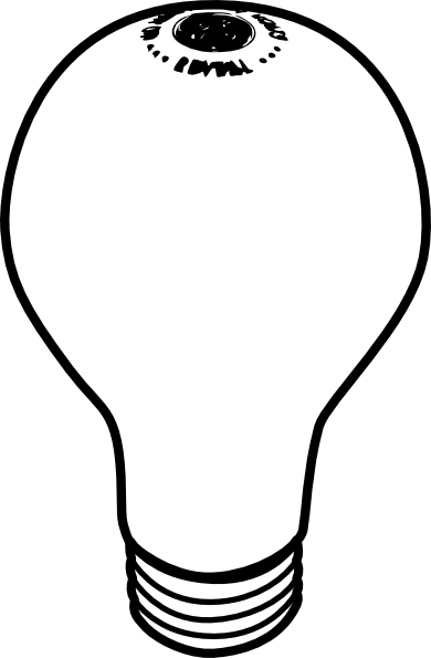 390x595 Drawn Light Bulb Silhouette