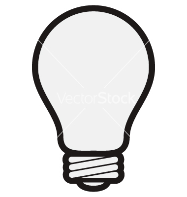 380x400 Light Bulb Clipart Vector