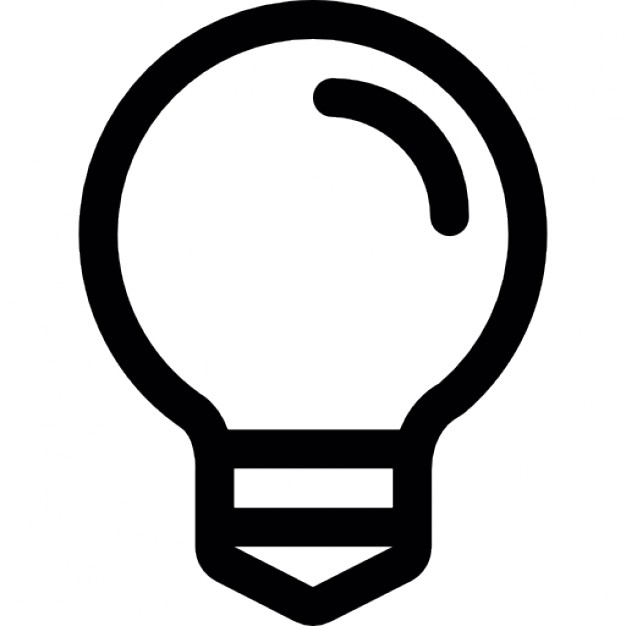 626x626 Lightbulb Outline Icons Free Download