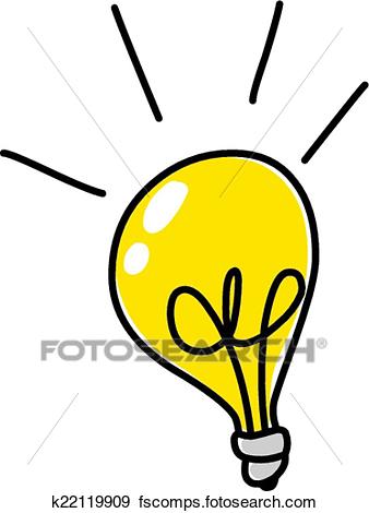 338x470 Clip Art Of Light Bulb Doodle K22119909