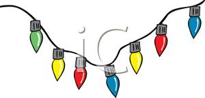 300x143 Colorful Row Of Assorted Christmas Light Bulbs Hanging On A Wire
