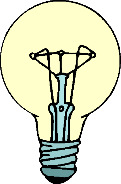 396x599 Lightbulb Clip Art Free Vector 4vector