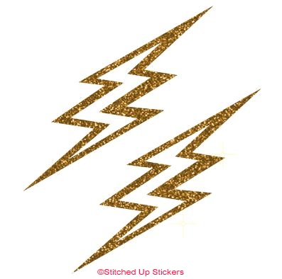 397x394 Lightning Bolt Decals