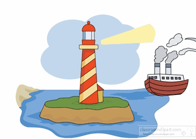 400x284 Lighthouse Clipart Animated