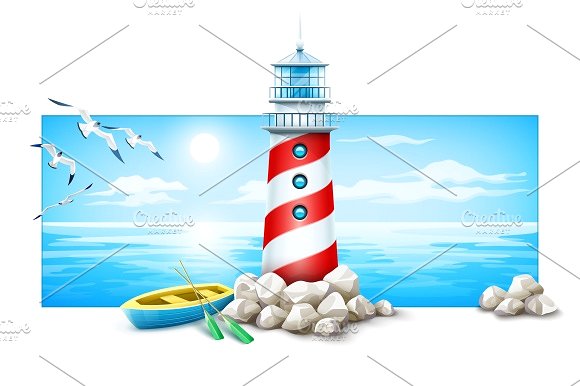580x386 Marine Clipart Lighthouse