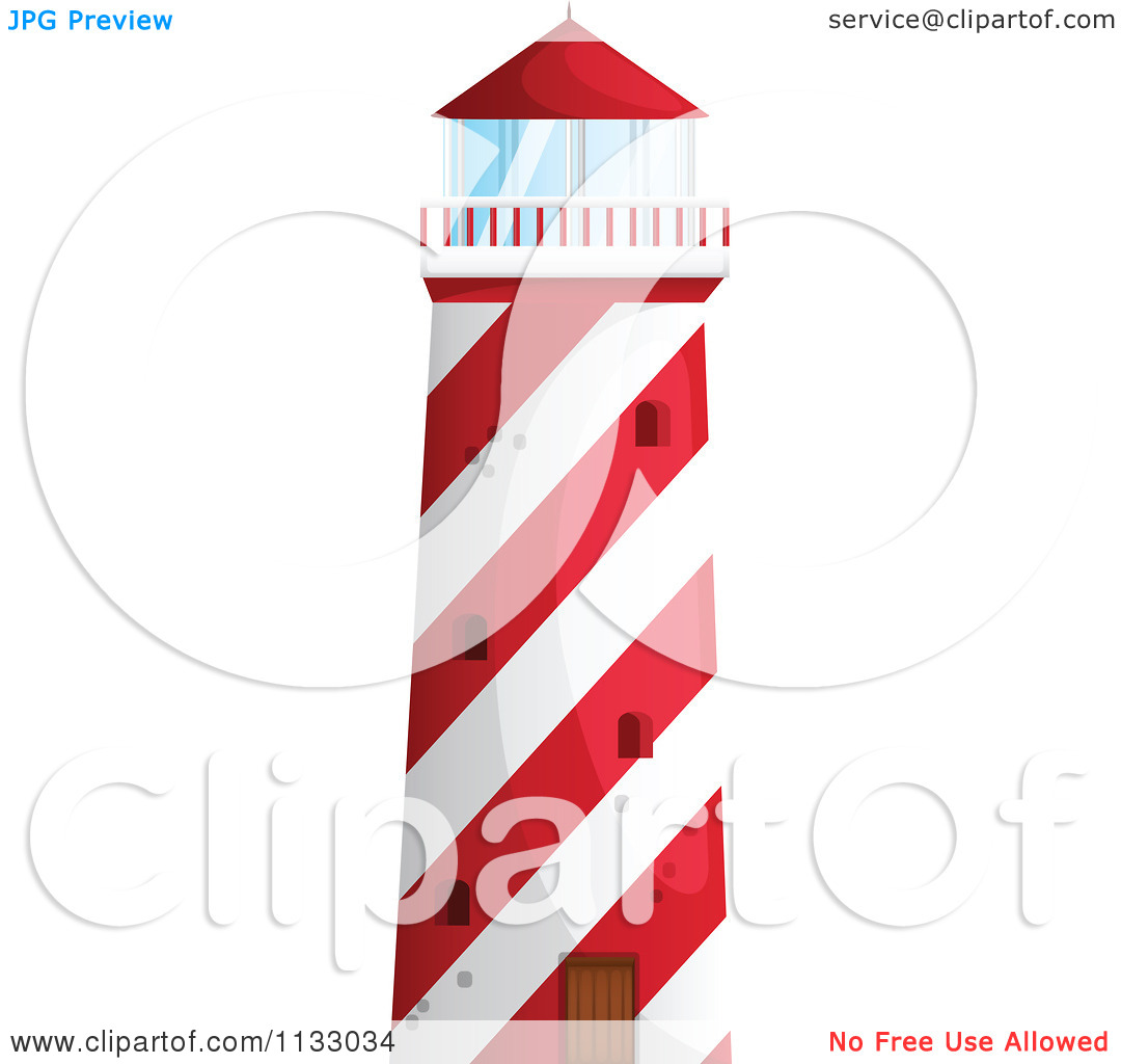 1080x1024 Red Lighthouse Clipart