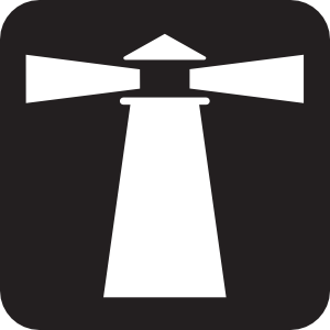 300x300 Lighthouse Light House Black Clip Art