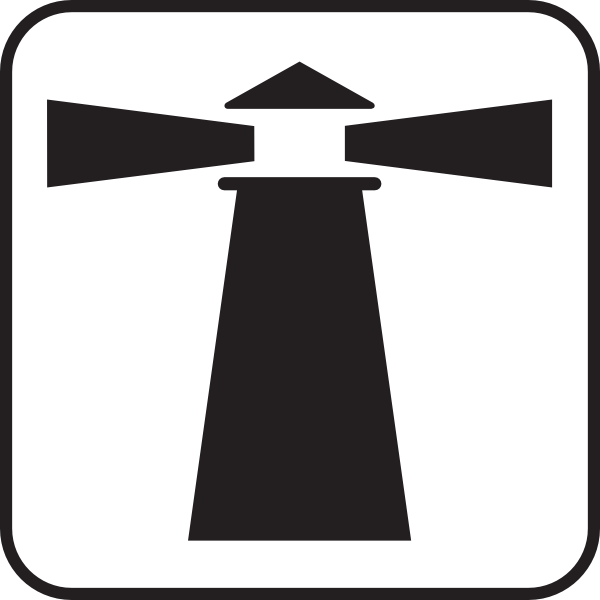 600x600 Lighthouse Light House White Clip Art