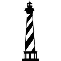 210x210 Lighthouse Silhouette Clip Art
