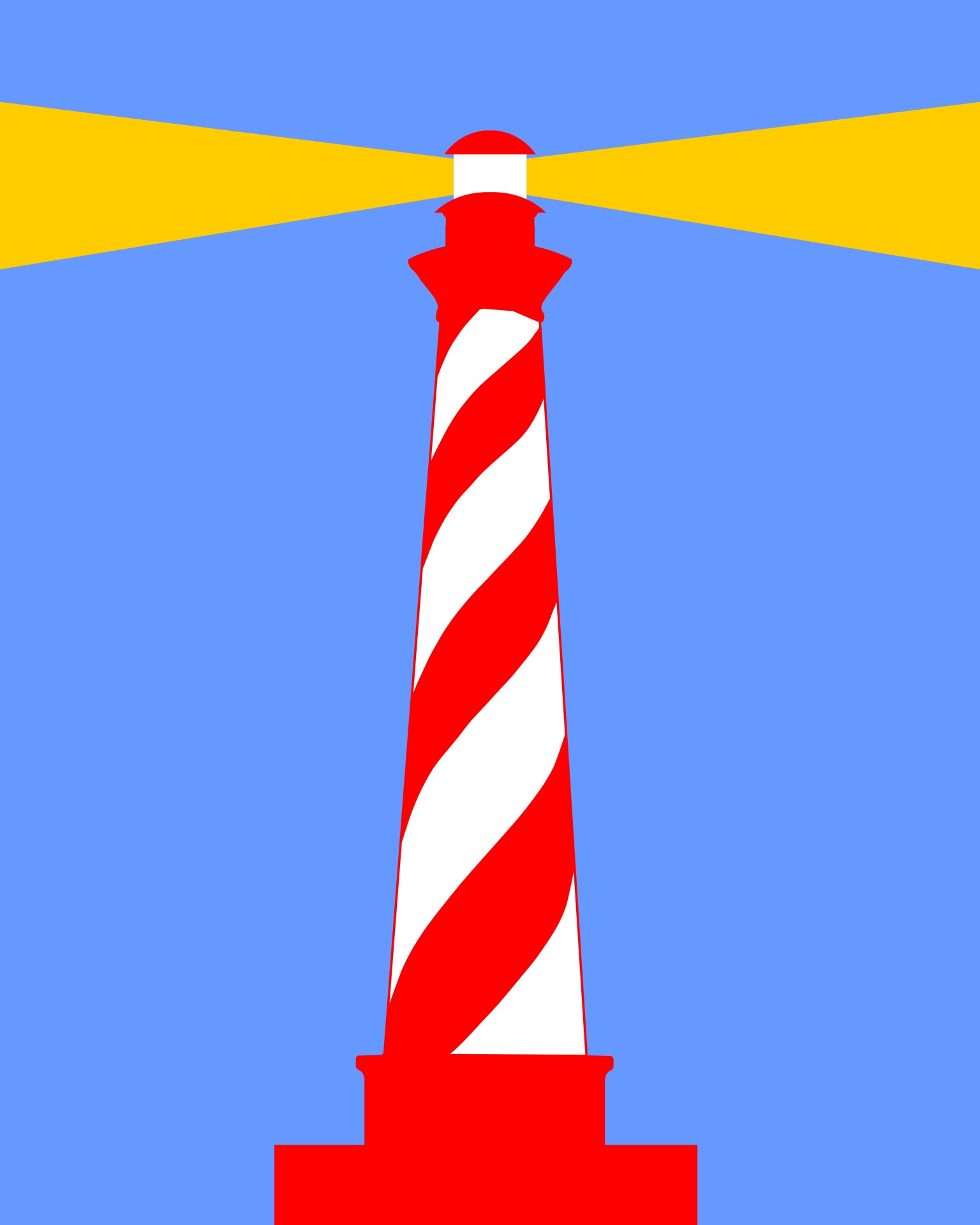 1536x1920 Lighthouse Clipart Red And Blue