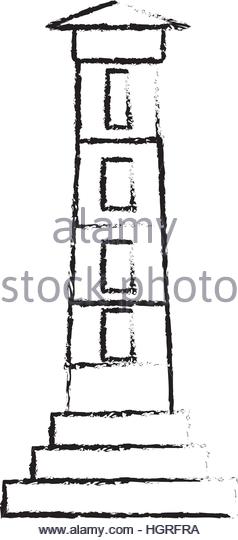 238x540 Drawing Lighthouse Building Tower Security Stock Photos Amp Drawing