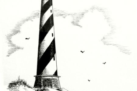 450x300 Yaquina Head Lighthouse Drawing Increased Shading By