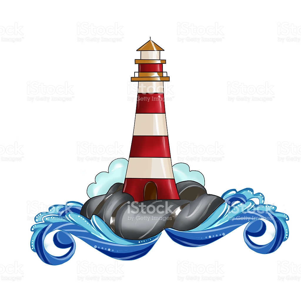 1024x1024 Drawn Lighthouse Illustration