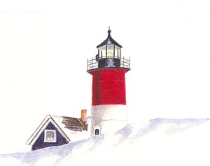 300x238 Nauset Lighthouse Paintings Fine Art America