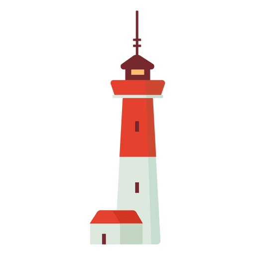 512x512 Flat Lighthouse Illustration