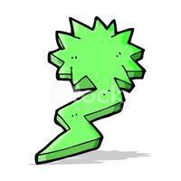 200x200 Cartoon Lightning Bolt Symbol Stock Vectors