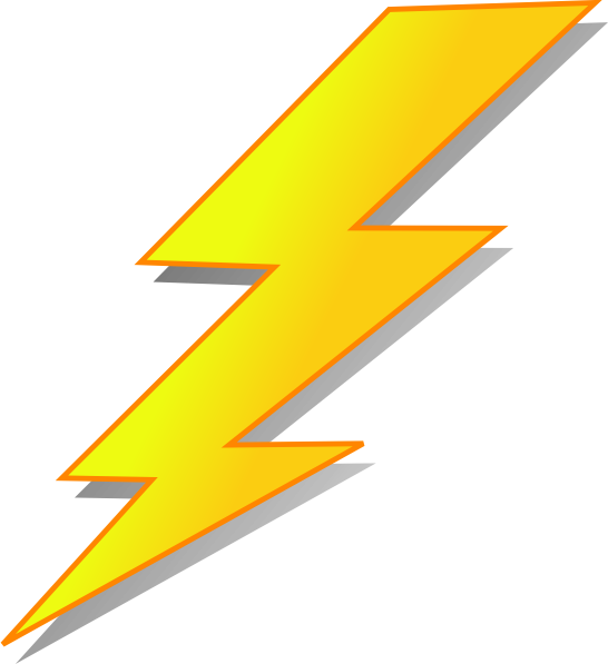 546x597 Cartoon Lightning Bolt Clipart Kid Lighting Cocolabor