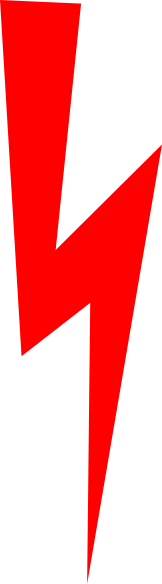 162x584 Red Lightning Bolt Clip Art