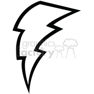 300x300 Royalty Free Lightning Bolt Outline 376990 Vector Clip Art Image