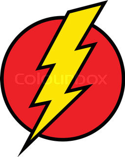 255x320 Vector Lightning Bolt Icon On Black Eps10 Stock Vector Colourbox