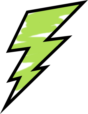 309x400 Cool Lightning Bolt