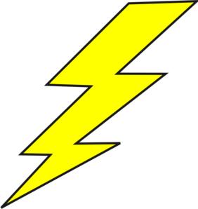282x298 Lighting Bolt Clipart