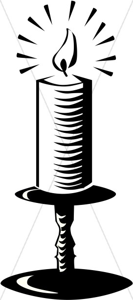 272x612 Candle Lighting Clipart