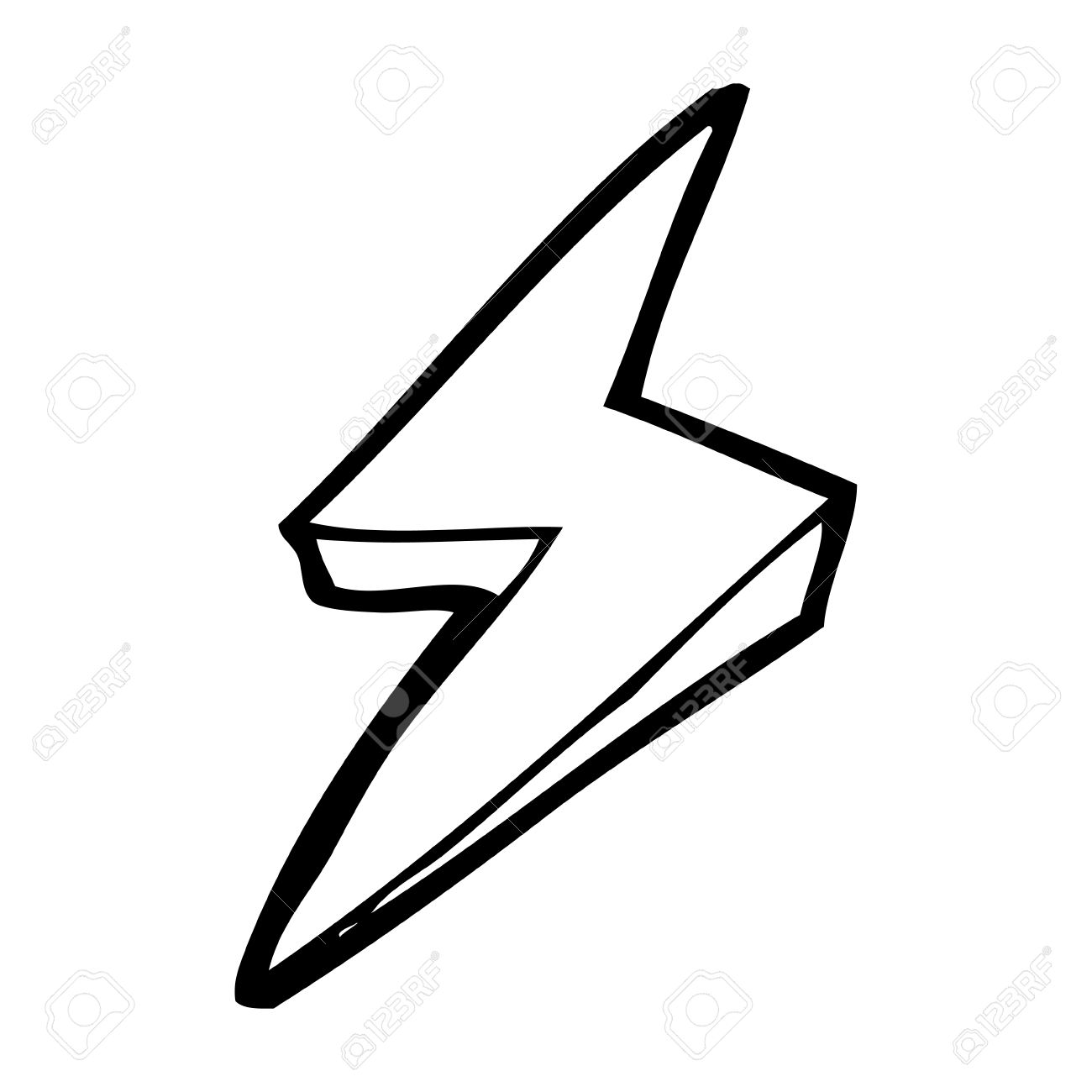 1300x1300 Cartoon Lightning Bolt Symbol Royalty Free Cliparts, Vectors,