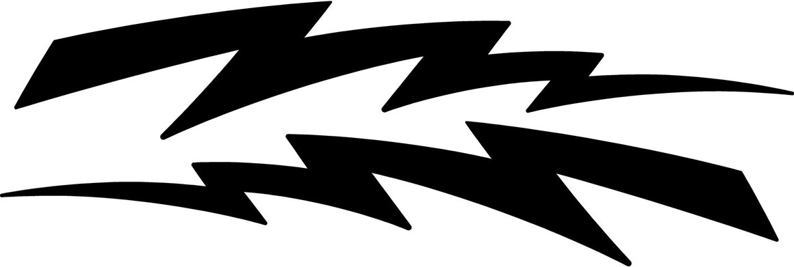 1160x391 Graphics For Truck Lightning Bolt Graphics
