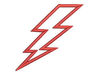 340x270 Lightning Bolt Applique Etsy